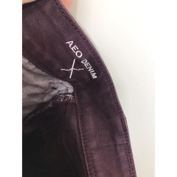 American Eagle Women’s AEO Hi-Rise Shortie Shorts Super Stretch Denim Size 0 - Picture 8 of 8